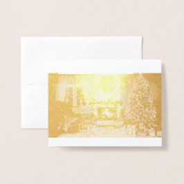 A God jul till dig och ditt flygkort Folierat Kort