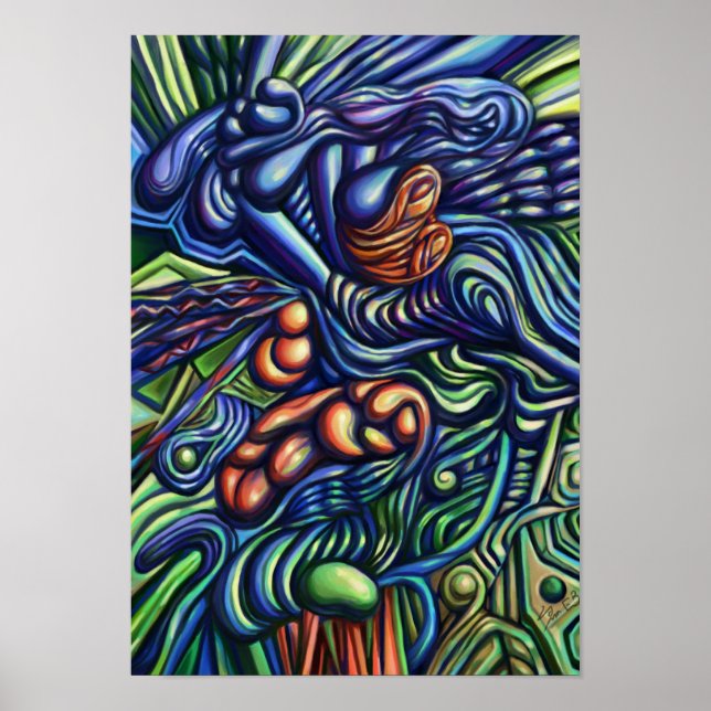 A Going on Of Things, digital abstract poster (Framsidan)