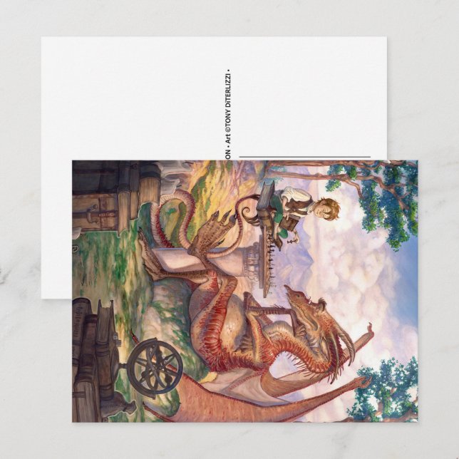 “A Golden Afternoon” Postcard Vykort (Fram/baksida)