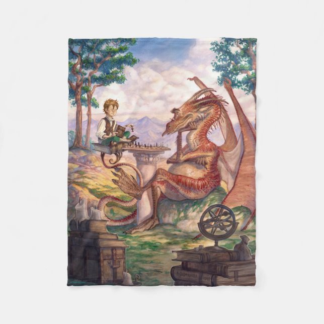 "A Golden Afternoon" Small Fleece Blanket (Framsidan)
