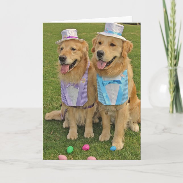 A Golden Egg-Sighting Påsk Helgkort (Framsida)