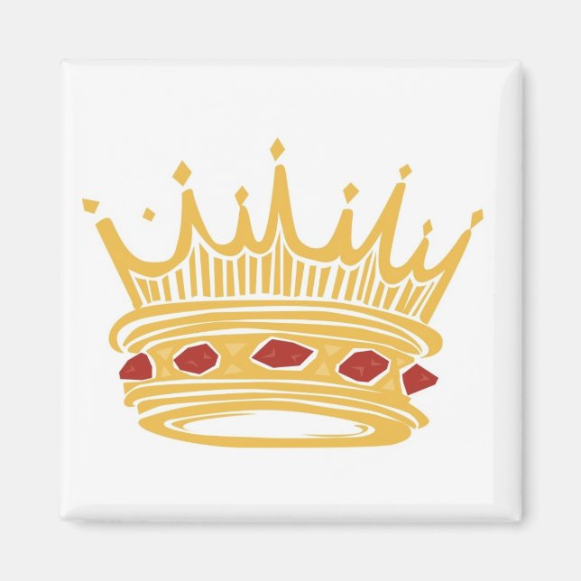 A Golden Kung Krona med judar Magnet (Framsidan)