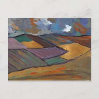 A GOLDEN LANDSCAPE VYKORT