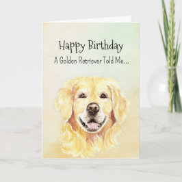 A Golden Retriever Personality Birthday Roligt Ani Kort