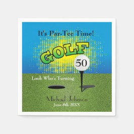 A Golfer 🏌️ ‍ ♂️ Födelsedagsfest Pappersservett