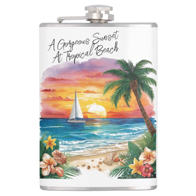 A Gorgeous Sunset At Tropical Beach, Vacation, Fickplunta (Framsidan)