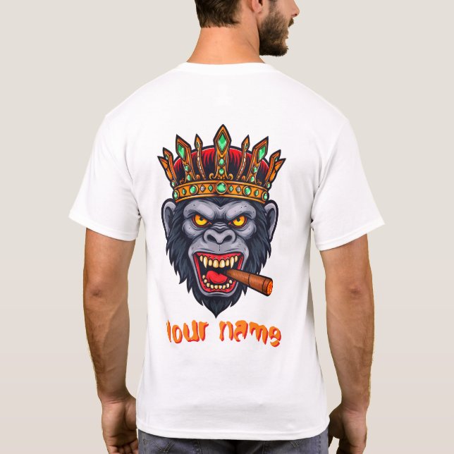A Gorilla head T-Shirt print (Baksida)