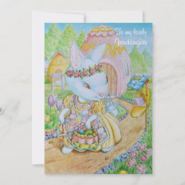 A GRANDDAUGHTER'S PERSONALIZED EASTER CARD JULKORT