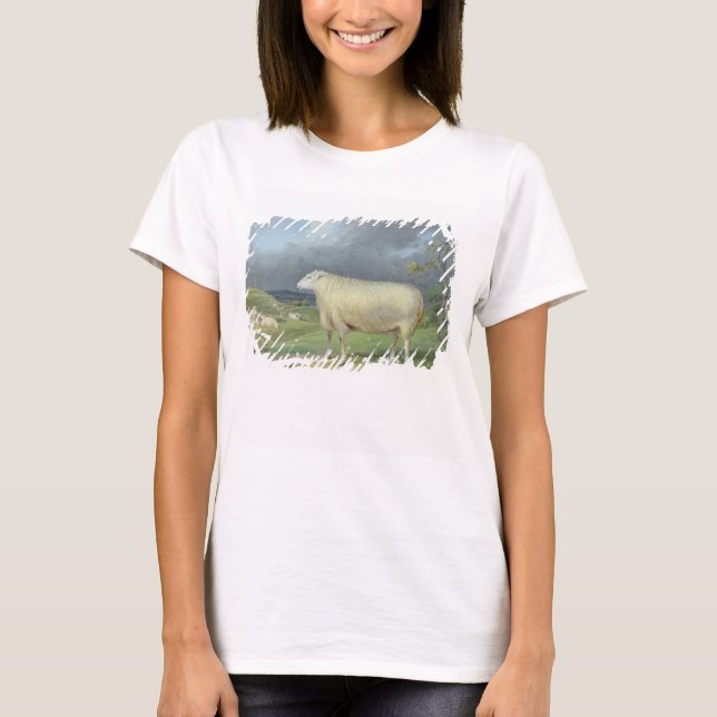 A Gräns Leicester Ewe (olja på canvas) T Shirt (Framsida)