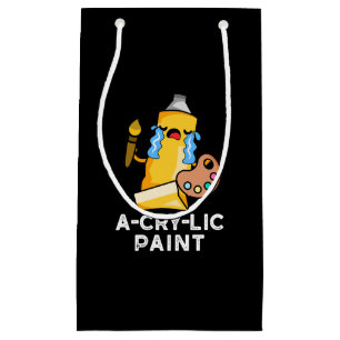 A-gråt-lic Paint Funny Artist Pun Mörk BG