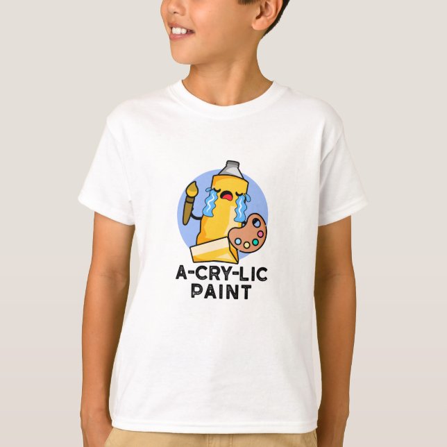 A-gråt-lic Paint Funny Artist Pun T Shirt (Framsida)