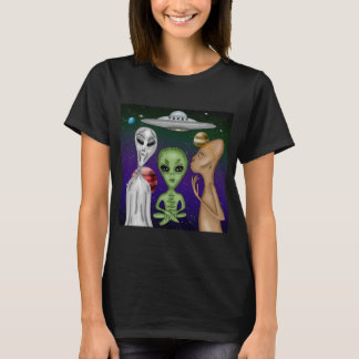 A Grått, Little Grönt, Anunnaki Alien Teckning T Shirt