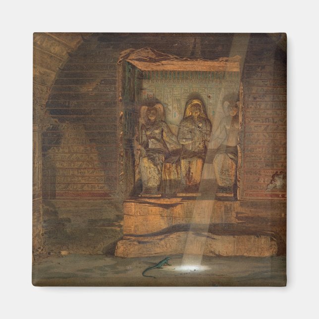 A Grav i El-Kab, en av 24 illustrationer Magnet (Framsidan)