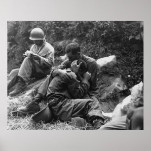 A Grief Stricken American Infantryman Koreanska Kr Poster