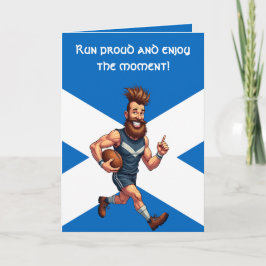 A Grinning Scottish Rugby Runner Kort