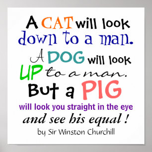 A GRIS-citat från Herr Winston Churchill Poster