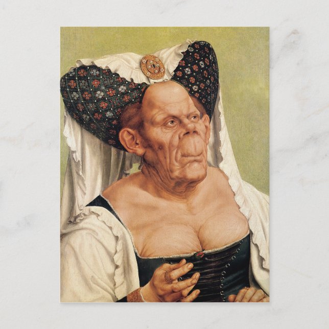 A Grotesque Old Woman, eventuellt prinsessan Marga Vykort (Framsida)