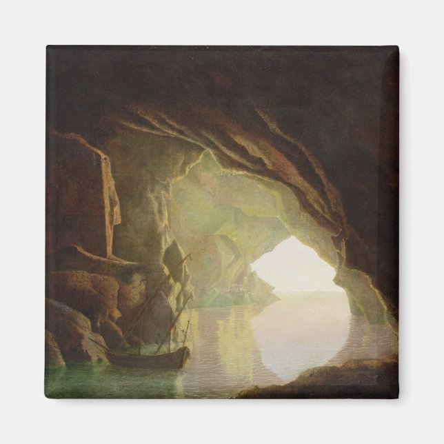 A Grotto Bukt i Salerno, Sunset, 1780-1 Magnet (Framsidan)