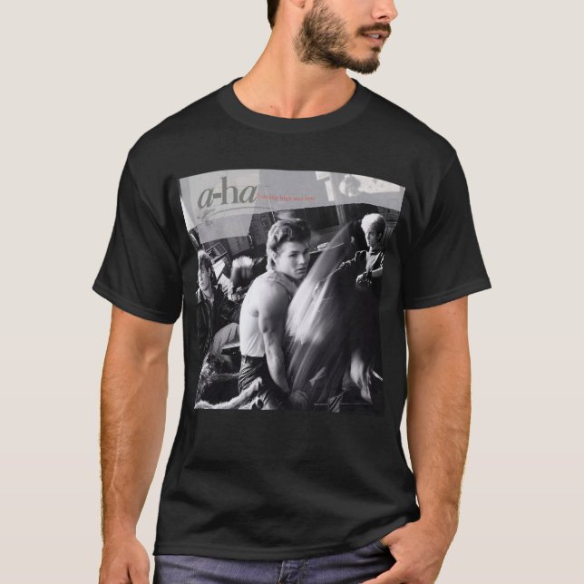 A-ha - Hunting High and Low album 1985 T Shirt (Framsida)