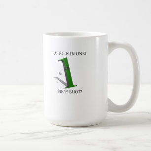 A Hål i ett Golf Boll Kaffemugg