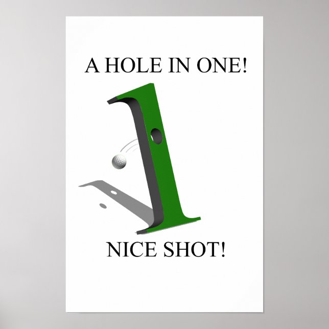 A Hål i ett Golf Boll Poster (Framsidan)
