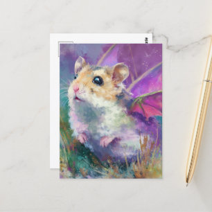 A Hamster Dragon Vykort