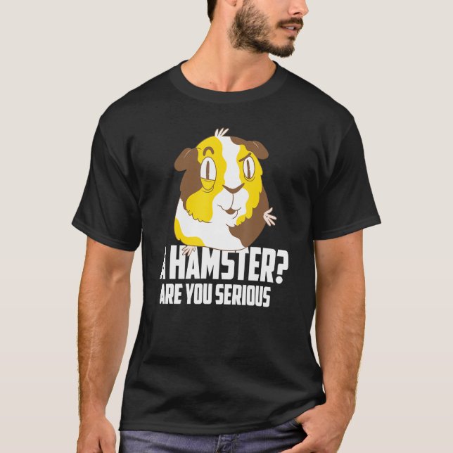A Hamster Guinea Grisar Wheek Cavy Guinea Gris Mam T Shirt (Framsida)