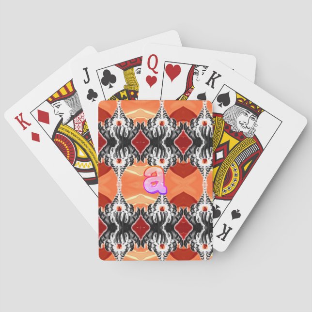 "a" händer casinokort (Baksidan)