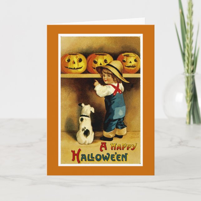 A HAPPY HALLOWEEN KORT (Framsida)