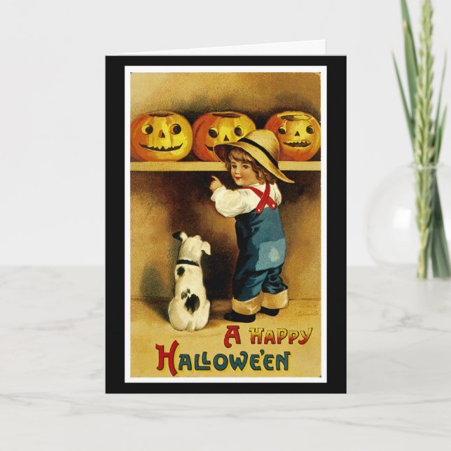 A HAPPY HALLOWEEN KORT (Framsida)