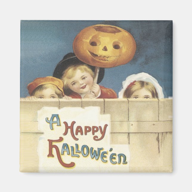 A Happy halloween Vintage Magnet (Framsidan)