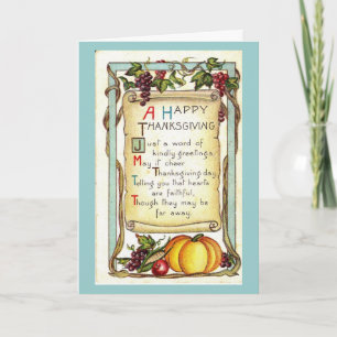 A HAPPY THANKSGIVING HELGKORT