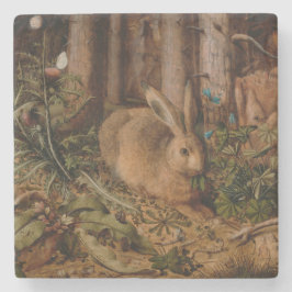 A Hare i skogen (av Hans Hoffmann) Stenunderlägg