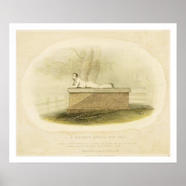 A Harrow School Boy (1805) - Lord Byron (1788-1824 Poster (Framsidan)