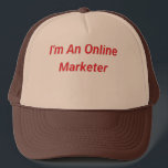 A Hat för onlinens markör Keps<br><div class="desc">Det här är en produkt som passar onlinens entreprenör!</div>