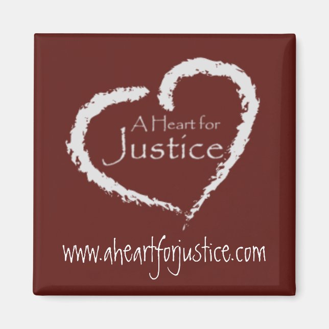 A Heart for Justice magnet (Maroon) (Framsidan)