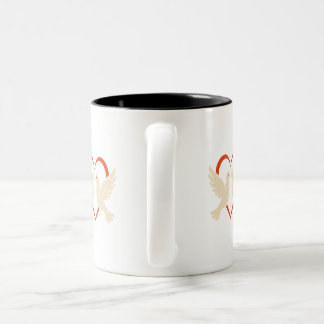 a Heart Mugg - Kärlek & Peace Symbol