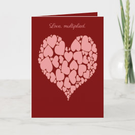  A Heart Of Hearts Romantic Design Monotone Pink Kort