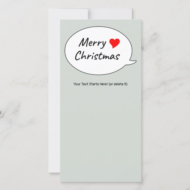 A heartfelt Merry Christmas Julkort (Framsida)