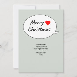 A heartfelt Merry Christmas Julkort