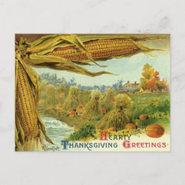 A Hearty Thanksgiving; Indian Maj och Haystacks Helg Vykort