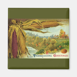 A Hearty Thanksgiving; Indian Maj och Haystacks Magnet