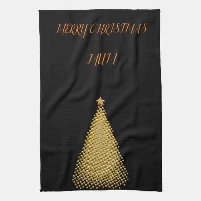 A helgdag trasa för mamma kökshandduk (Vertikal)