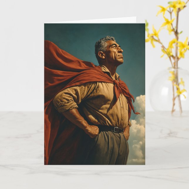 a) Hero Pappa Kort (Gul blomma)