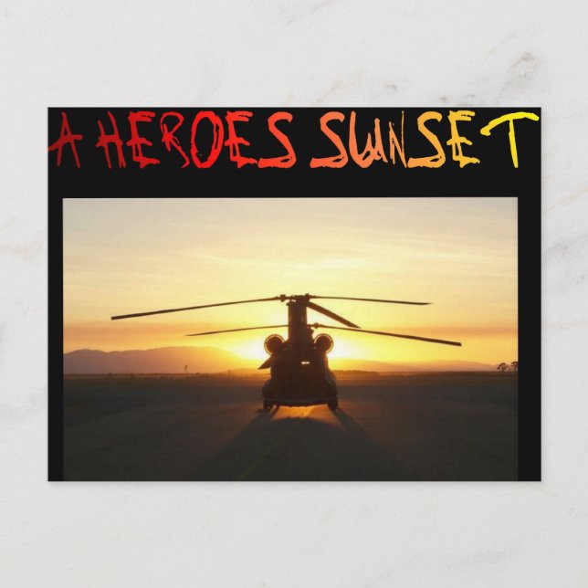 A Heroes Sunset Vykort (Framsida)