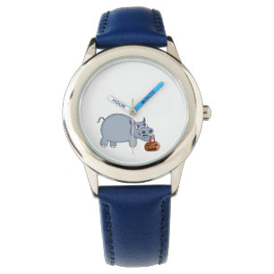 A Hippo med en pumpdockning Armbandsur