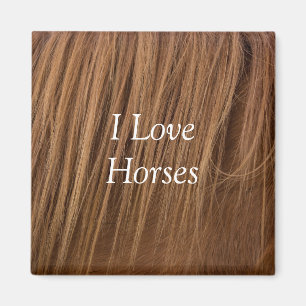 A Horse Mane I Kärlek Horses Magnet