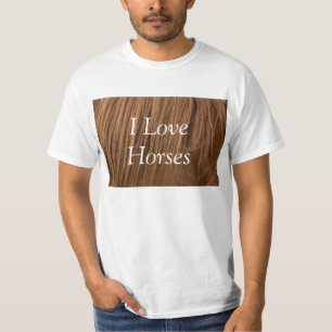 A Horse Mane I Kärlek Horses T-Shirt