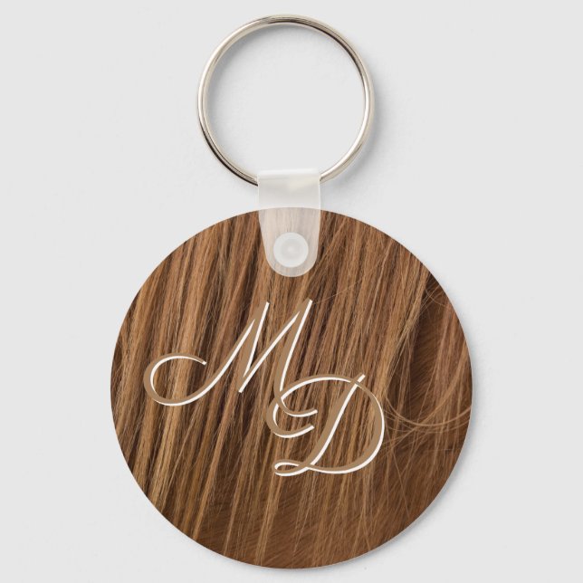 A Horse Mane Monogram-Nyckelring Nyckelring (Framsida)