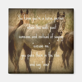 A Horse Person Magnet